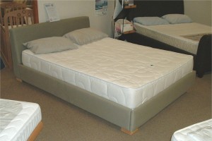 Unusual material bed frame - with a BWC waterbed inside